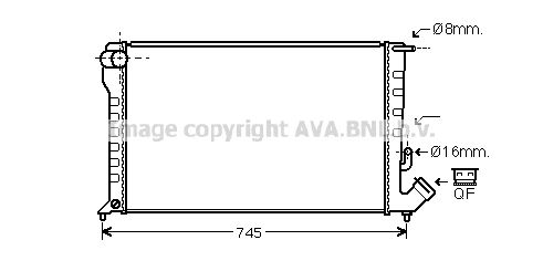 AVA QUALITY COOLING Radiators, Motora dzesēšanas sistēma CN2194